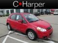 2011 Vivid Red Suzuki SX4 Crossover AWD  photo #1