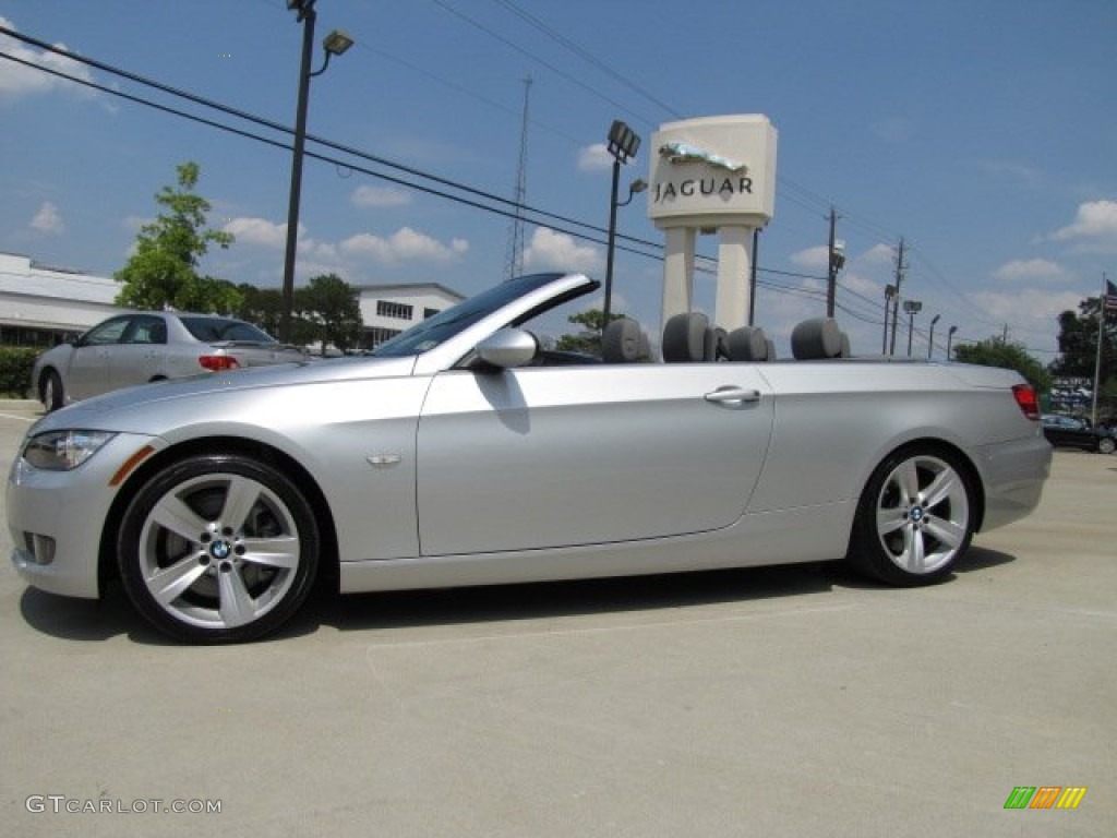 2009 3 Series 335i Convertible - Titanium Silver Metallic / Grey photo #5