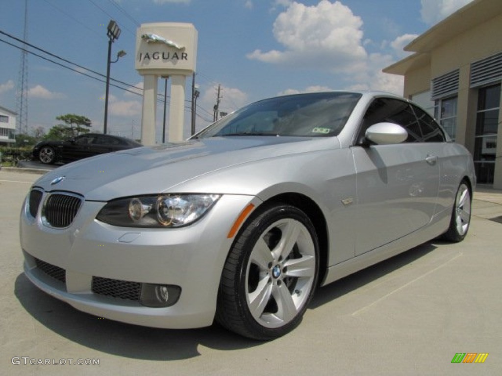 2009 3 Series 335i Convertible - Titanium Silver Metallic / Grey photo #6