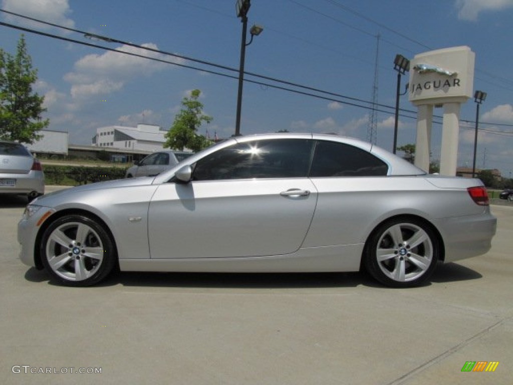 2009 3 Series 335i Convertible - Titanium Silver Metallic / Grey photo #8