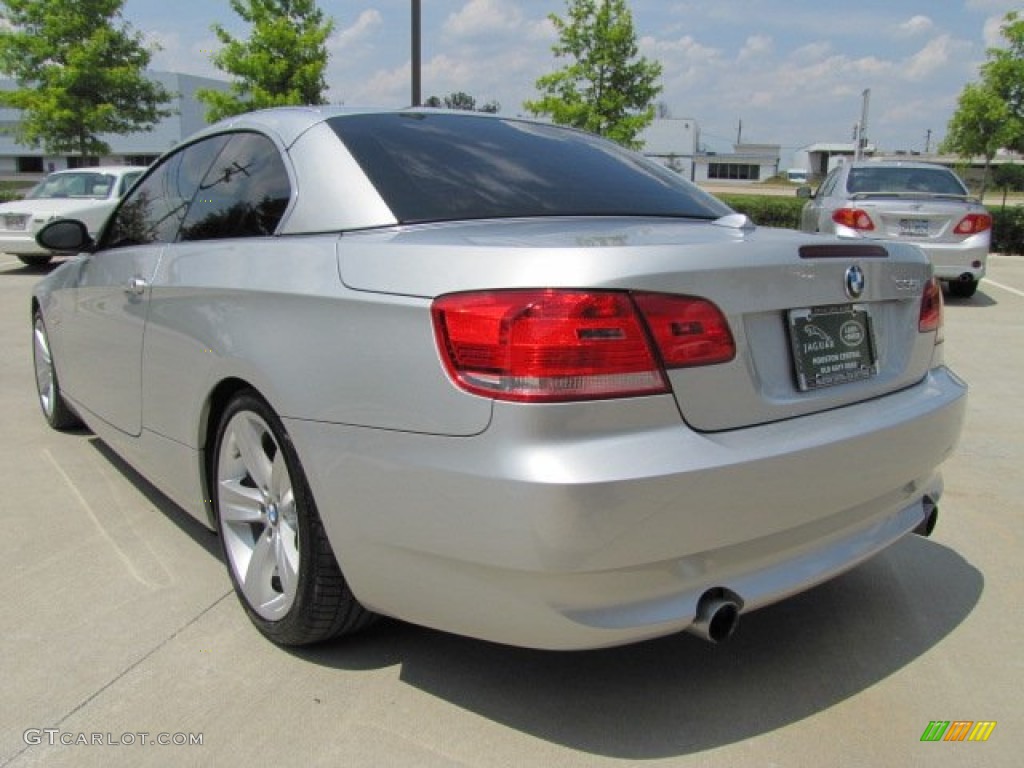 2009 3 Series 335i Convertible - Titanium Silver Metallic / Grey photo #9