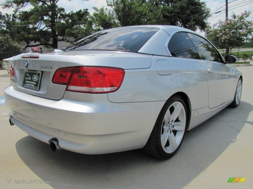 2009 3 Series 335i Convertible - Titanium Silver Metallic / Grey photo #11