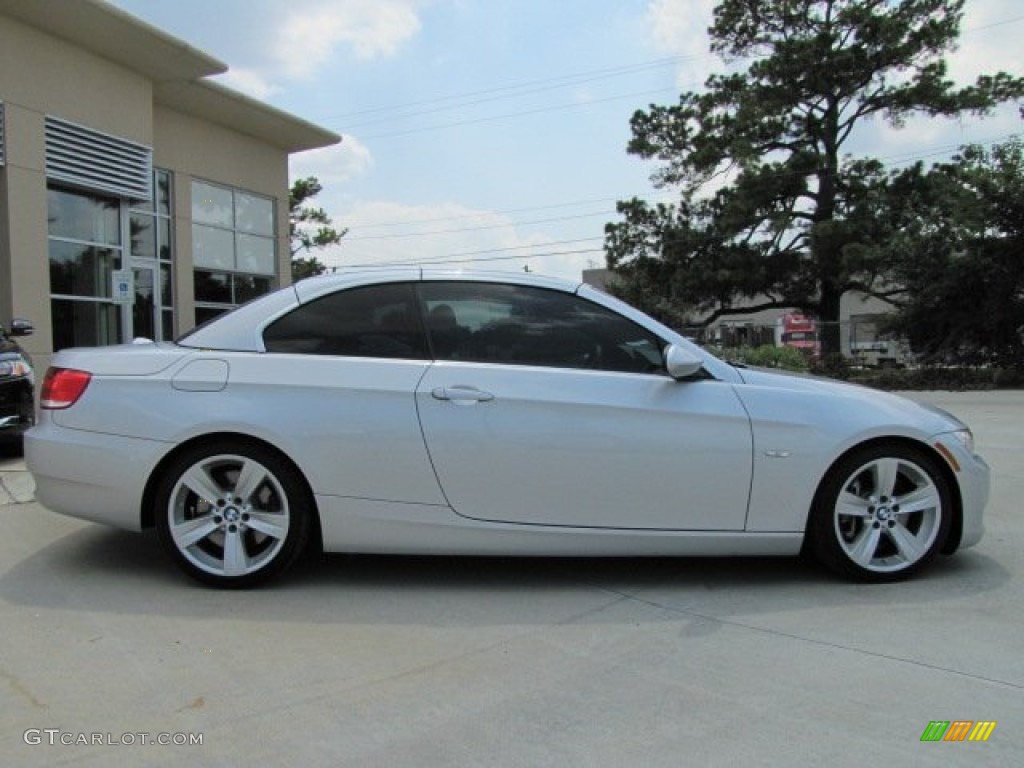 2009 3 Series 335i Convertible - Titanium Silver Metallic / Grey photo #12