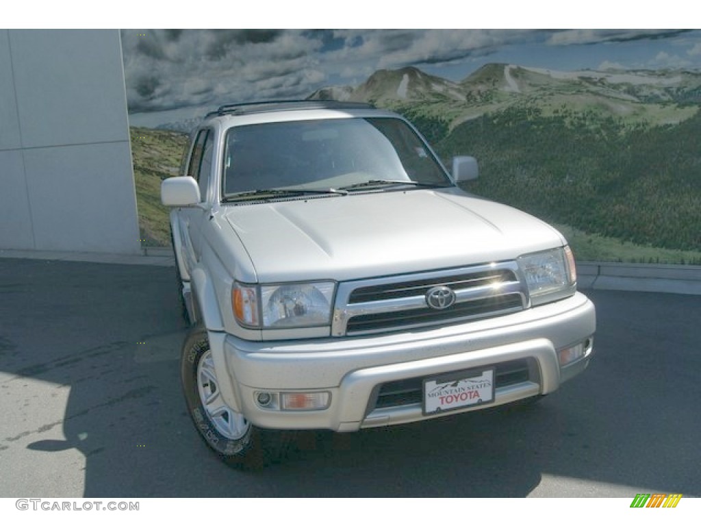 1999 4Runner Limited - Millennium Silver Metallic / Gray photo #4