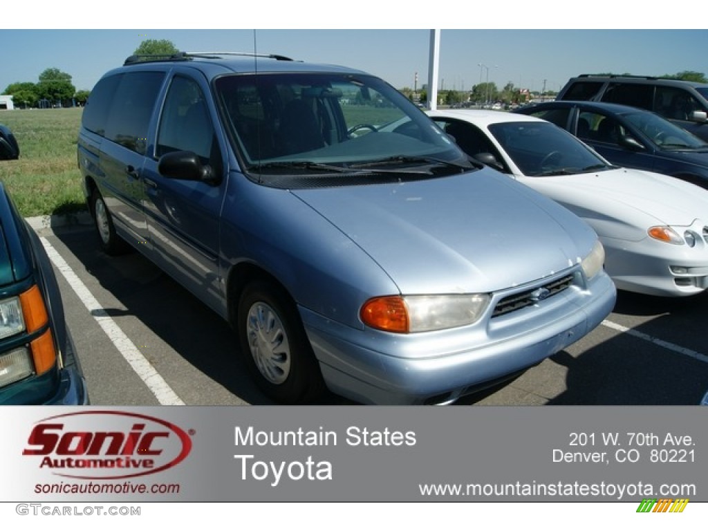 1998 Windstar GL - Light Denim Blue Metallic / Medium Parchment photo #1