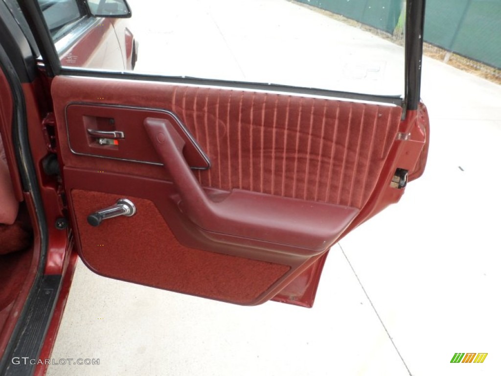 1992 Buick Century Special Sedan Red Door Panel Photo #65215051
