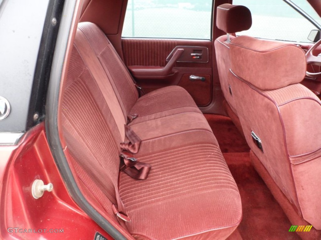 Red Interior 1992 Buick Century Special Sedan Photo #65215060