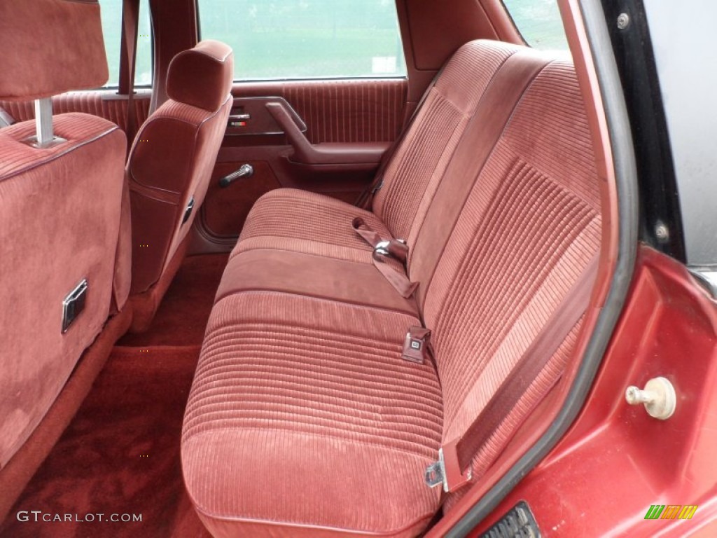 Red Interior 1992 Buick Century Special Sedan Photo #65215075
