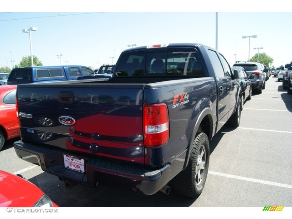 2004 F150 FX4 SuperCrew 4x4 - True Blue Metallic / Black photo #2