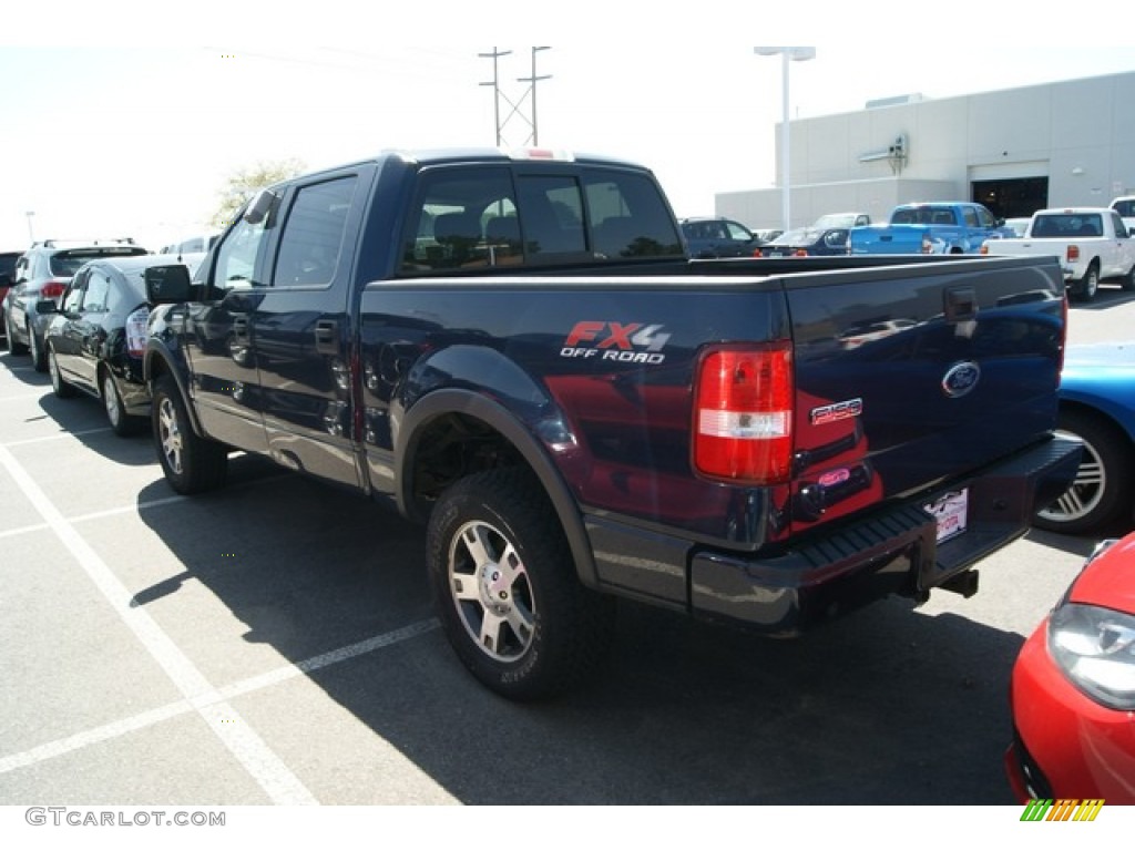 2004 F150 FX4 SuperCrew 4x4 - True Blue Metallic / Black photo #3