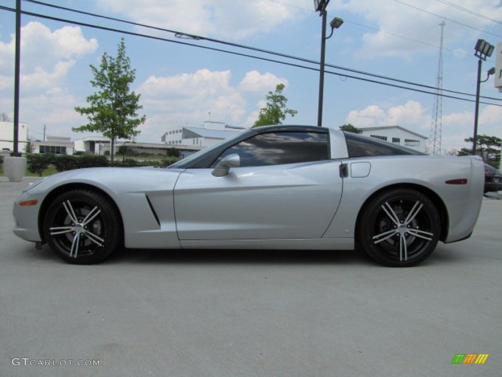 2007 Corvette Coupe - Machine Silver Metallic / Ebony photo #7
