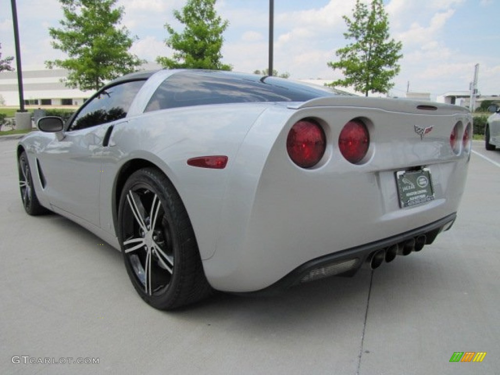 2007 Corvette Coupe - Machine Silver Metallic / Ebony photo #8