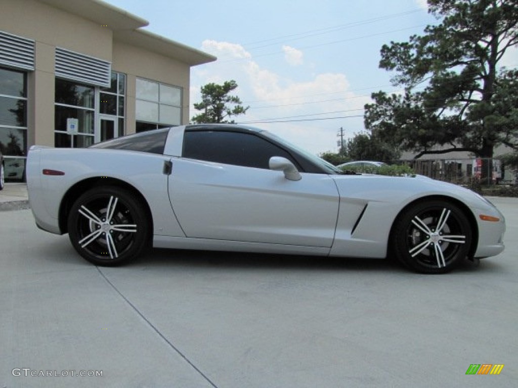 2007 Corvette Coupe - Machine Silver Metallic / Ebony photo #11