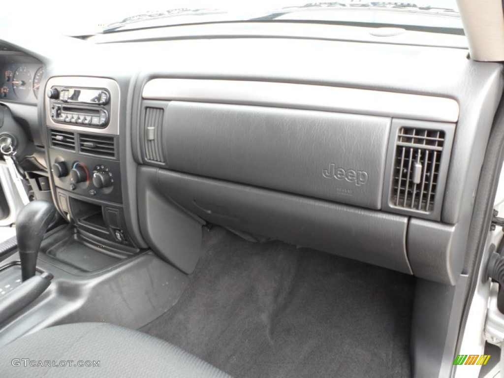 2003 Jeep Grand Cherokee Laredo Dark Slate Gray Dashboard Photo #65217676