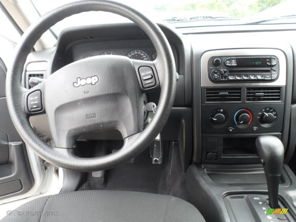 2003 Jeep Grand Cherokee Laredo Dark Slate Gray Dashboard Photo #65217763