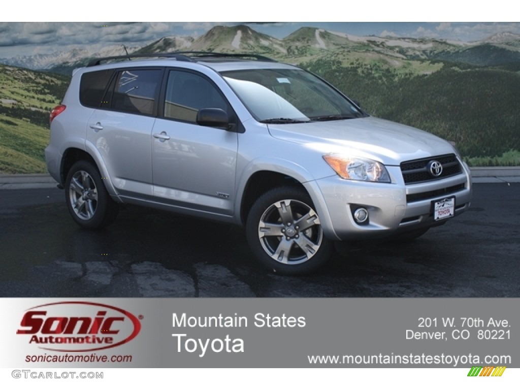 2012 RAV4 Sport 4WD - Classic Silver Metallic / Dark Charcoal photo #1