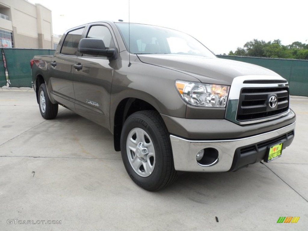 2012 Tundra SR5 CrewMax - Pyrite Mica / Sand Beige photo #1