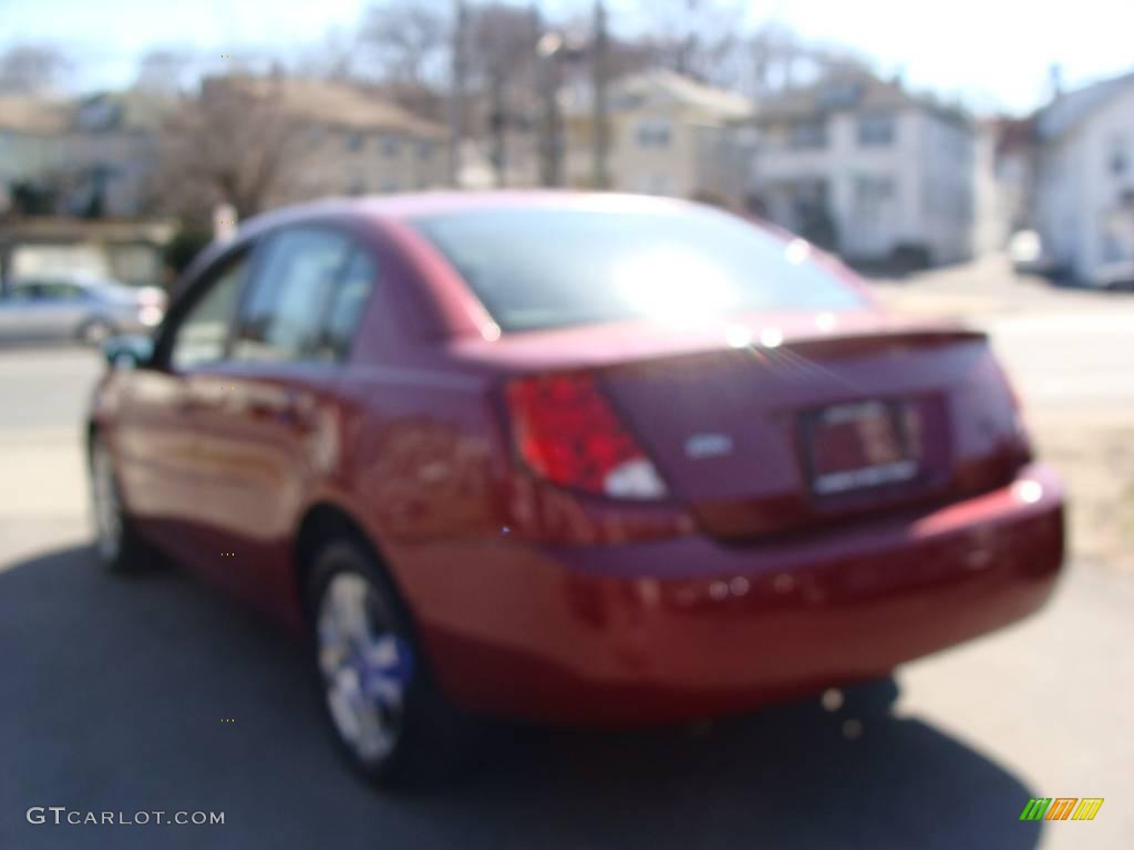 2004 ION 3 Sedan - Berry Red / Grey photo #7