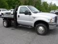 2005 Silver Metallic Ford F350 Super Duty XL Regular Cab 4x4 Stake Truck  photo #2