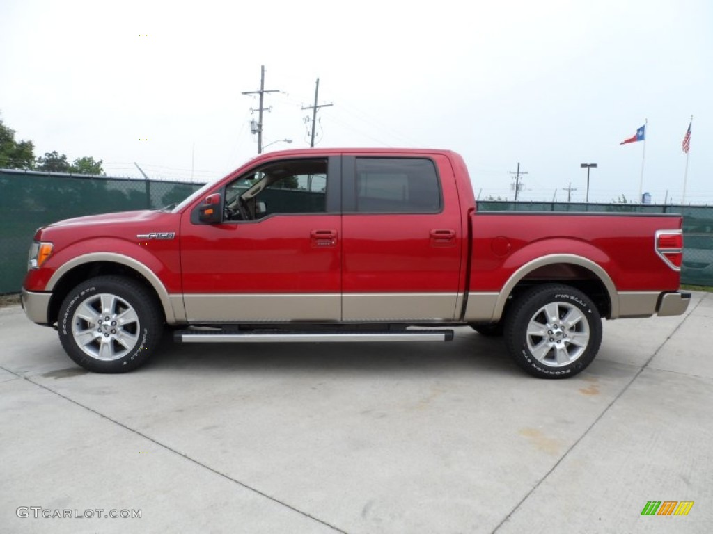 Red Candy Metallic 2012 Ford F150 Lariat SuperCrew Exterior Photo #65220412