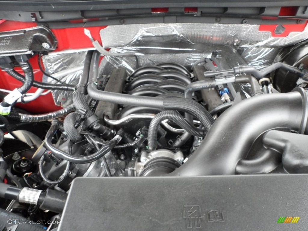 2012 Ford F150 Lariat SuperCrew 5.0 Liter Flex-Fuel DOHC 32-Valve Ti-VCT V8 Engine Photo #65220481