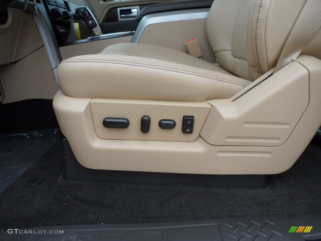 2012 Ford F150 Lariat SuperCrew Front Seat Photo #65220526