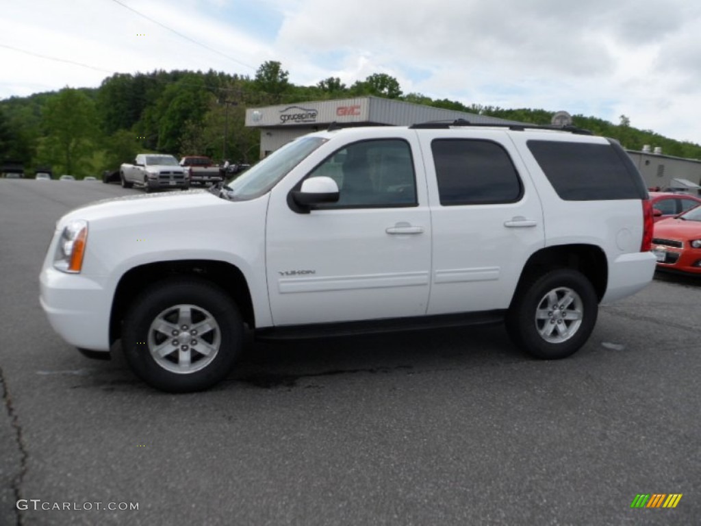 2012 Yukon SLE 4x4 - Summit White / Ebony photo #1