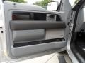 Platinum Steel Gray/Black Leather Door Panel Photo for 2012 Ford F150 #65221120