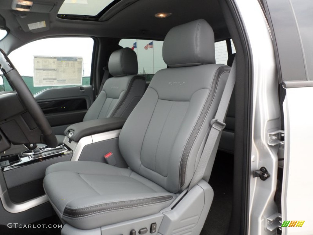 2012 Ford F150 Platinum SuperCrew 4x4 Front Seat Photo #65221132