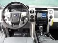 Platinum Steel Gray/Black Leather Dashboard Photo for 2012 Ford F150 #65221153