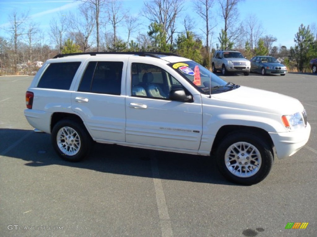 2002 Grand Cherokee Limited 4x4 - Stone White / Taupe photo #3