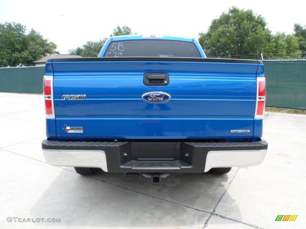 2012 F150 XLT SuperCrew - Blue Flame Metallic / Steel Gray photo #4