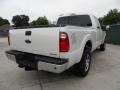 2012 White Platinum Metallic Tri-Coat Ford F250 Super Duty Lariat Crew Cab 4x4  photo #3