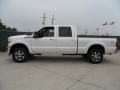 2012 White Platinum Metallic Tri-Coat Ford F250 Super Duty Lariat Crew Cab 4x4  photo #6