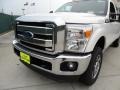 2012 White Platinum Metallic Tri-Coat Ford F250 Super Duty Lariat Crew Cab 4x4  photo #10