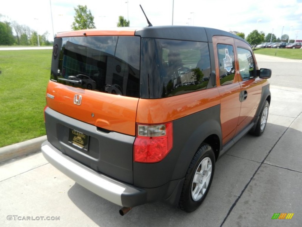 2008 Element LX AWD - Tangerine Orange Metallic / Gray/Black photo #3