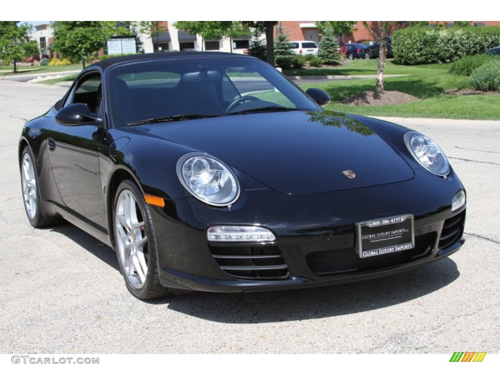 Black 2009 Porsche 911 Carrera S Cabriolet Exterior Photo #65223235