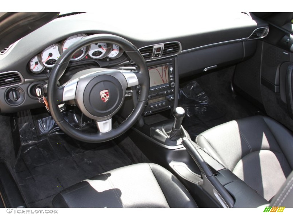 2009 Porsche 911 Carrera S Cabriolet Black Dashboard Photo #65223298