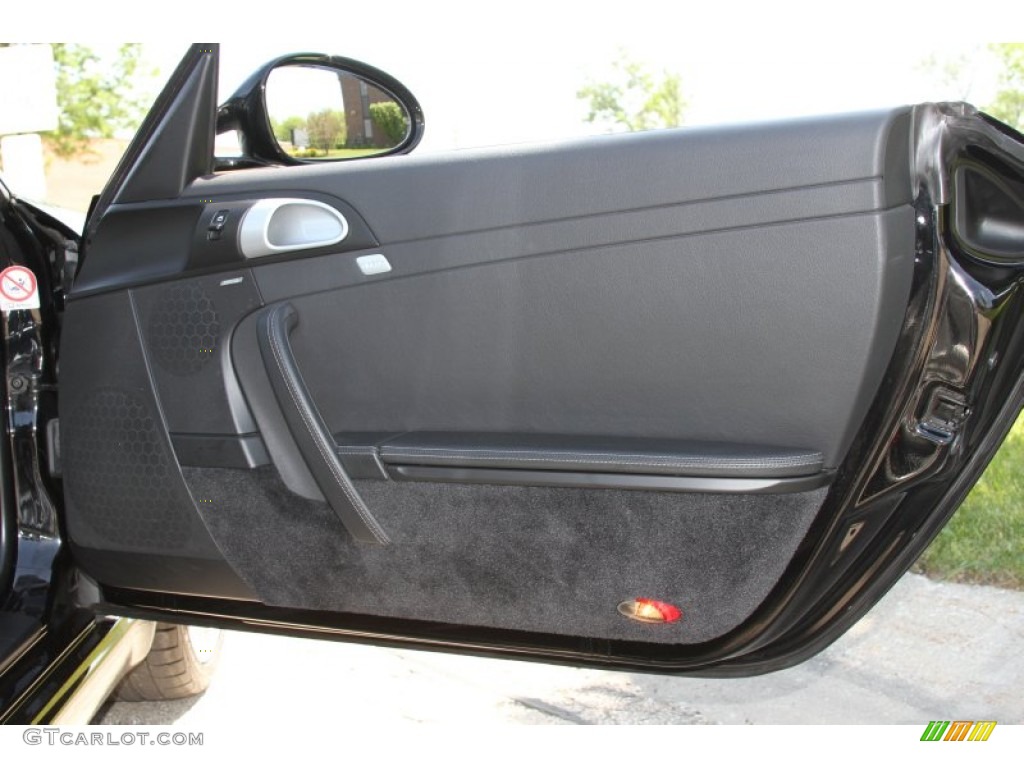 2009 Porsche 911 Carrera S Cabriolet Black Door Panel Photo #65223385