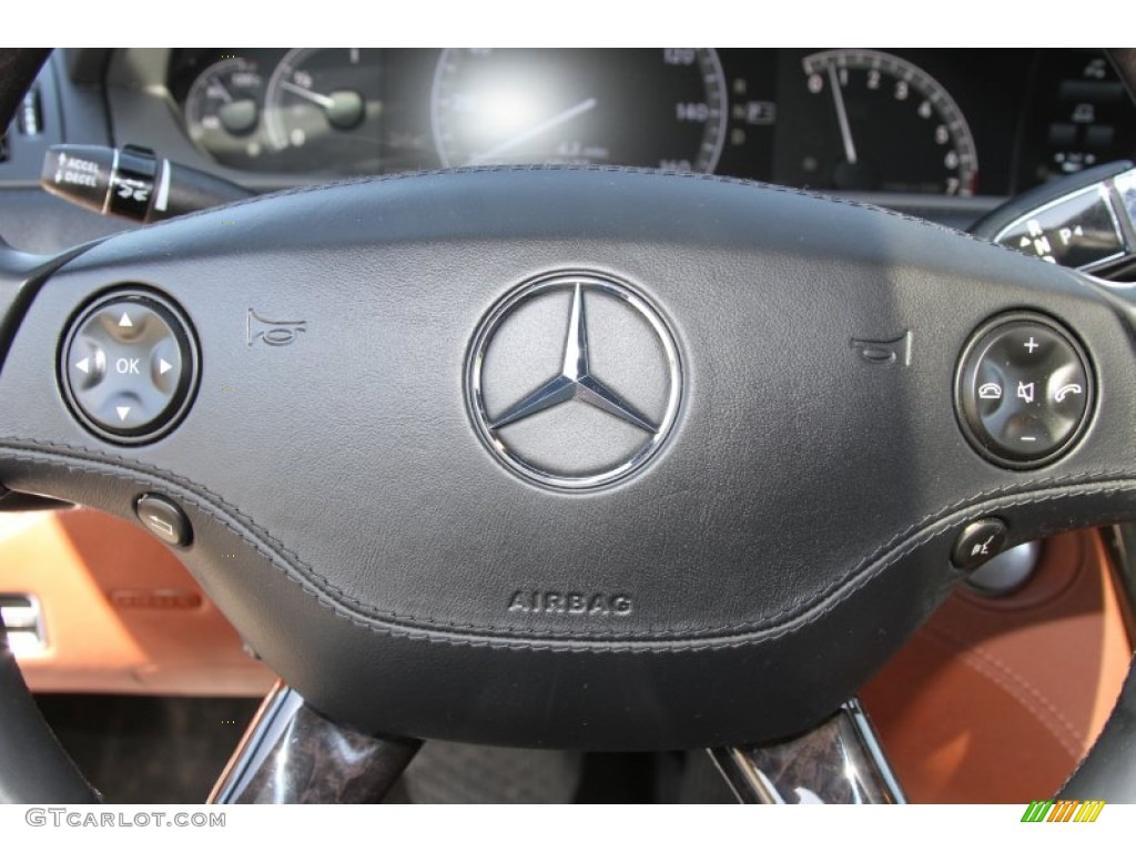 2010 CL 550 4Matic - Black / Cognac/Black photo #17