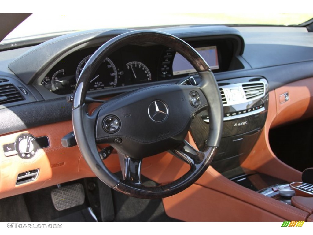 2010 CL 550 4Matic - Black / Cognac/Black photo #23