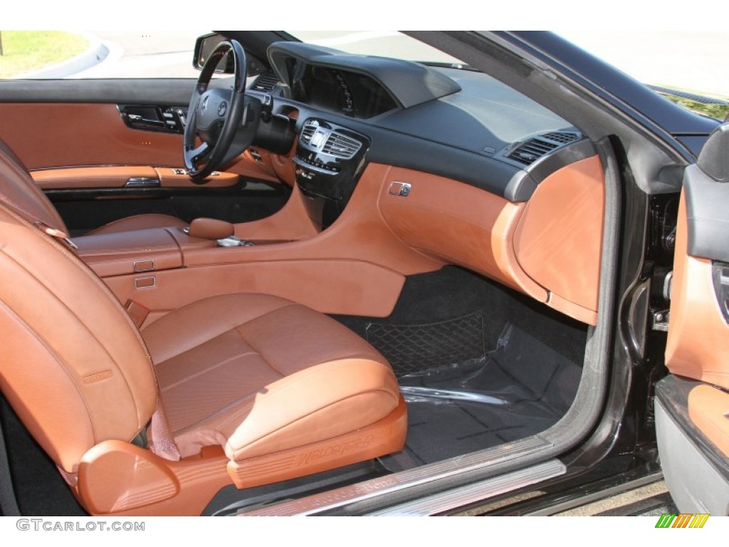 Cognac/Black Interior 2010 Mercedes-Benz CL 550 4Matic Photo #65224006