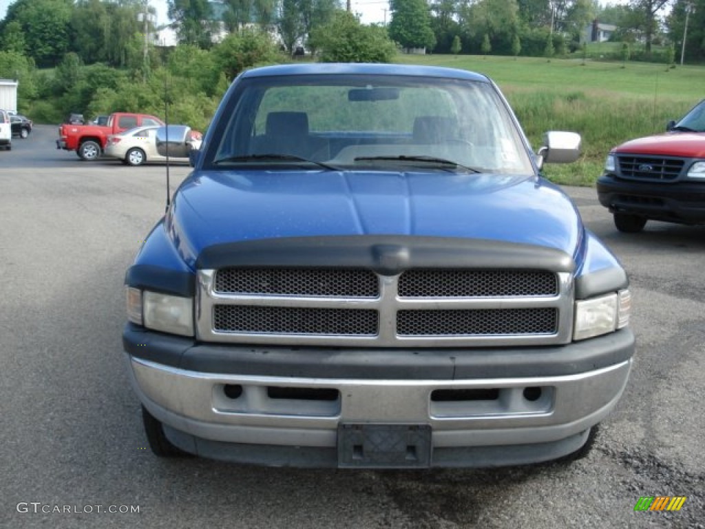 1996 Ram 1500 ST Extended Cab - Brilliant Blue Pearl / Gray photo #2