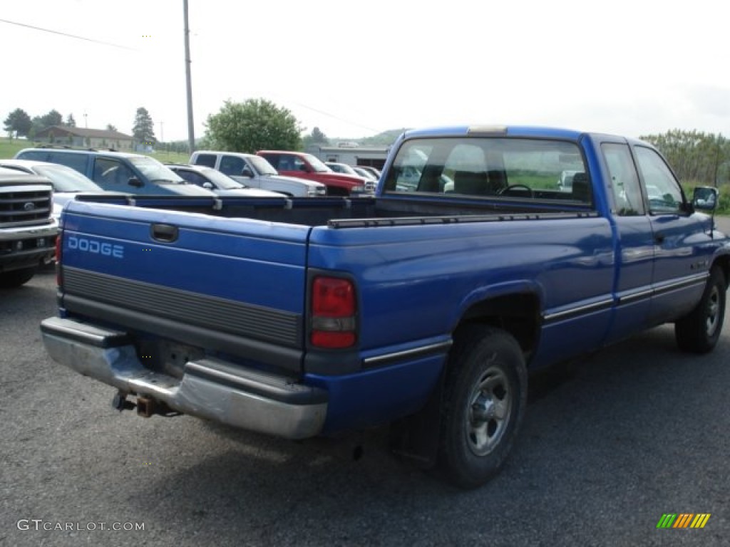 1996 Ram 1500 ST Extended Cab - Brilliant Blue Pearl / Gray photo #6