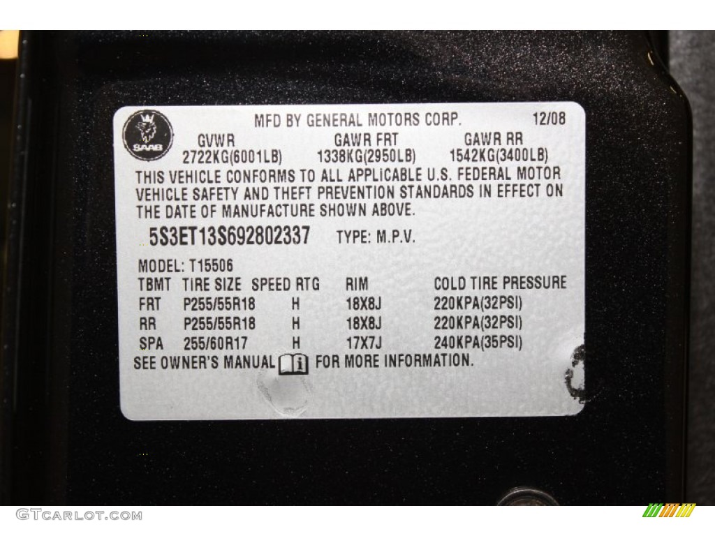2009 9-7X 4.2i AWD - Carbon Flash Metallic / Carbon Black photo #29