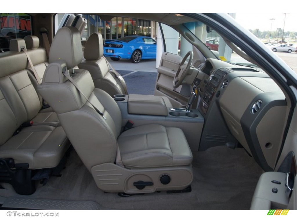 2007 F150 Lariat SuperCab - Oxford White / Tan photo #11