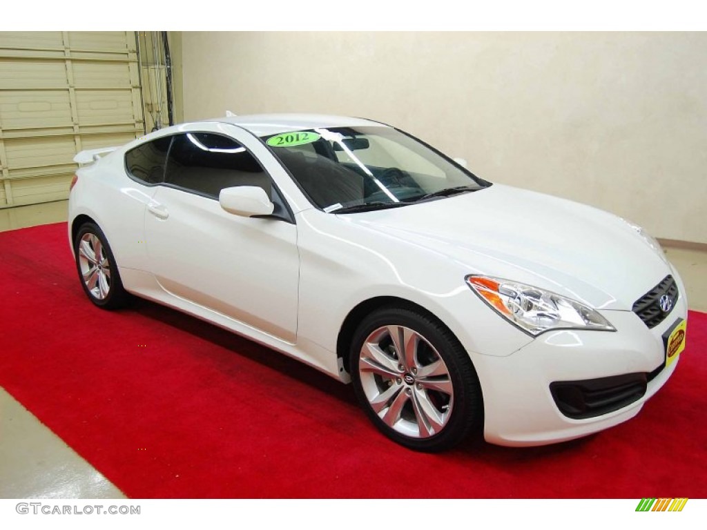 2012 Genesis Coupe 2.0T - Karussell White / Black Cloth photo #1