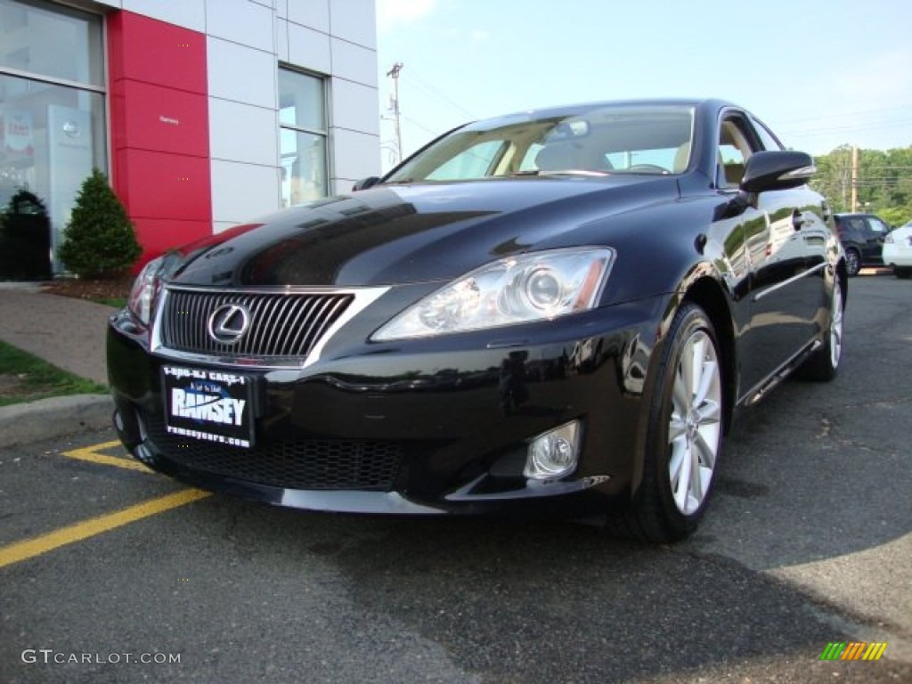 2010 IS 250 AWD - Obsidian Black / Light Gray photo #1