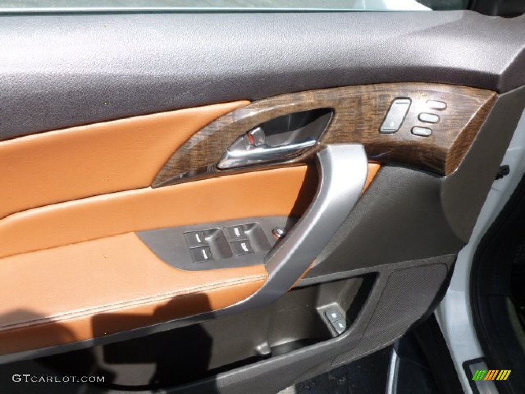 2010 Acura MDX Advance Umber Brown Door Panel Photo #65230241