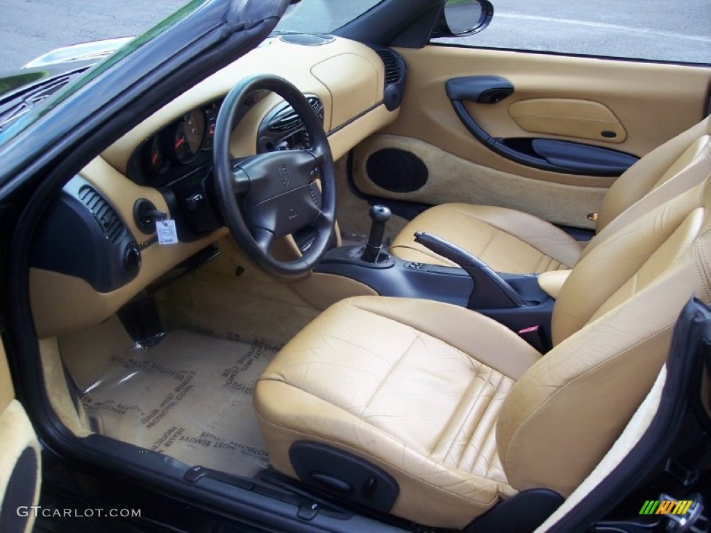 Savanna Beige Interior 1998 Porsche Boxster Standard Boxster Model Photo #65231564